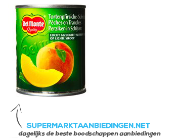 Del Monte Perziken in schijven aanbieding