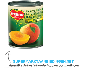 Del Monte Perziken op sap aanbieding