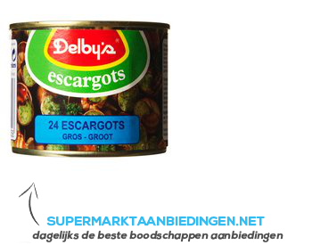 Delby's Escargots aanbieding