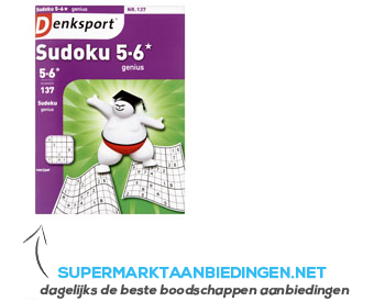 Denksport 5-6* Sudoku genius aanbieding