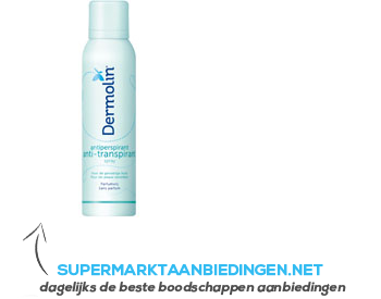 Dermolin Anti-transparant deospray aanbieding