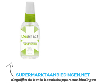 Desinfact Desinfecterende handreiniger spray aanbieding