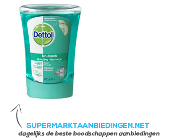 Dettol No touch komkommer, navul aanbieding