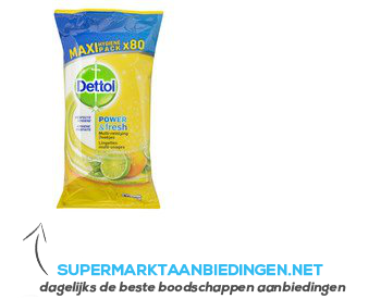 Dettol Power & fresh citrus aanbieding