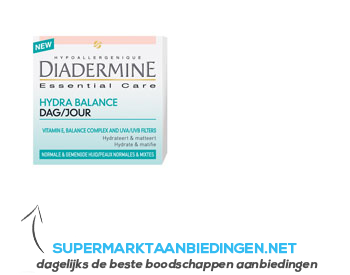 Diadermine Dermo balance hydro dagcrème aanbieding
