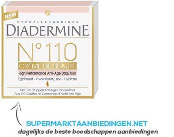 Diadermine No 110 crème de beaute dag aanbieding