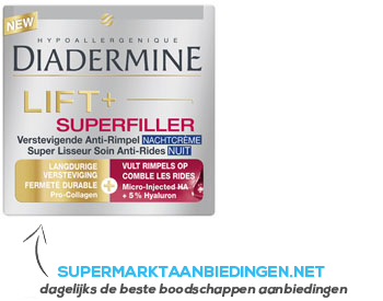 Diadermine Superfiller nachtcreme aanbieding