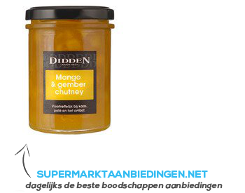 Didden Mango & gember chutney aanbieding