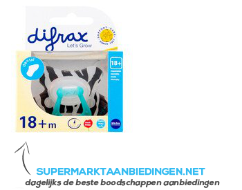 Difrax Fopspeen dental extra sterk 18 maanden aanbieding