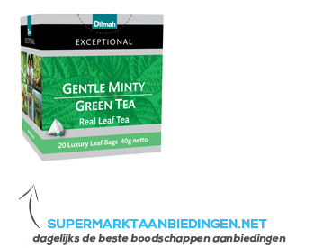 Dilmah Gentle minty green tea 1-kops aanbieding