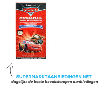 Disney Cars multivitamines gummies aanbieding