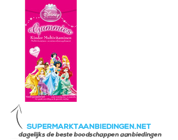 Disney Kinder multivitaminen gummies Princess aanbieding