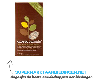 Dorset Cereals fruit, nuts & seeds muesli aanbieding