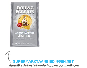 Douwe Egberts 4 Select snelfiltermaling aanbieding