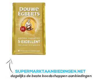 Douwe Egberts 5 Excellent snelfiltermaling aanbieding