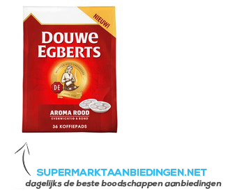 Douwe Egberts Aroma rood koffiepads aanbieding