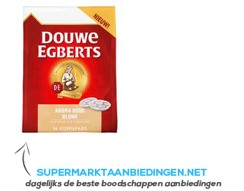 Douwe Egberts Aroma rood koffiepads blond aanbieding