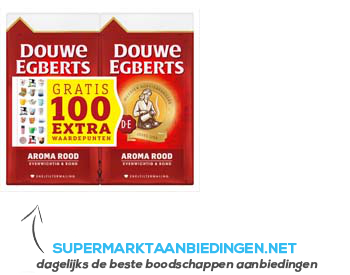 Douwe Egberts Aroma rood snelfilter dubbelpak aanbieding