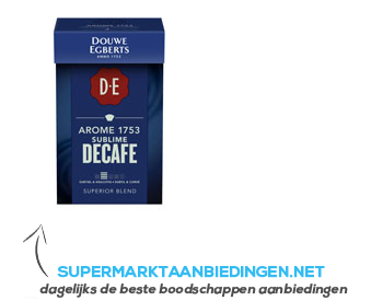 Douwe Egberts Arome 1753 Decafe aanbieding