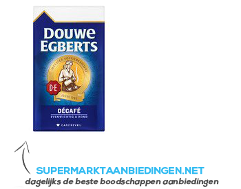 Douwe Egberts Décafé snelfilter aanbieding