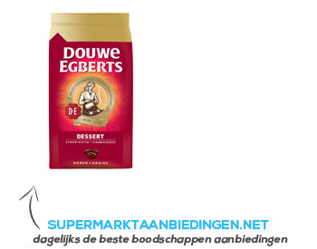 Douwe Egberts Dessert koffiebonen aanbieding