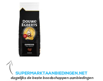 Douwe Egberts Espresso koffiebonen aanbieding