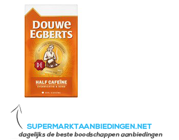 Douwe Egberts Half cafeïne snelfilter aanbieding