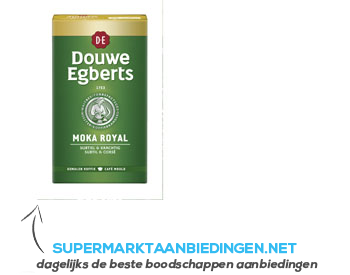 Gezamenlijke selectie Verbeelding verraad Douwe Egberts Mokka royal gemalen koffie | Supermarkt Aanbiedingen