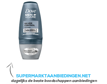 Dove Deodorant roller men silver control aanbieding