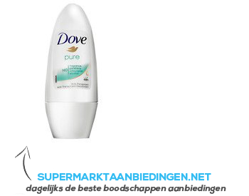 Dove Deodorant roller pure aanbieding