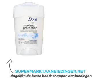 Dove Deodorant sick oiginal clean aanbieding