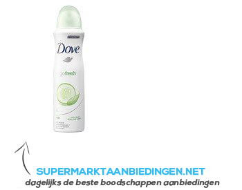 Dove Deodorant spray go fresh cucumber aanbieding