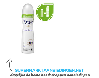 Dove Deodorant spray invisible dry aanbieding