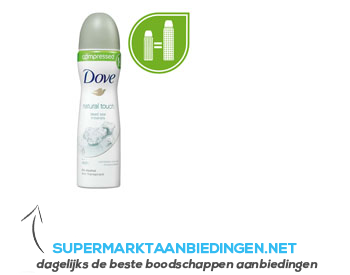Dove Deodorant spray natural touch aanbieding