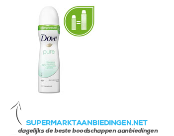 Dove Deodorant spray pure aanbieding
