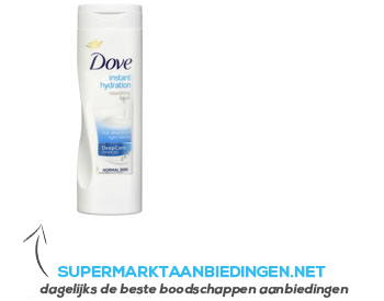 Dove Instant hydration lotion deepcare aanbieding