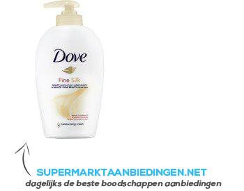 Dove Zeep pomp fine silk aanbieding