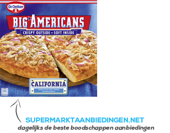 Dr. Oetker Big Americans pizza California aanbieding