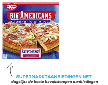 Dr. Oetker Big Americans pizza supreme aanbieding