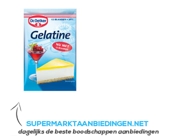 Dr. Oetker Bladgelatine aanbieding