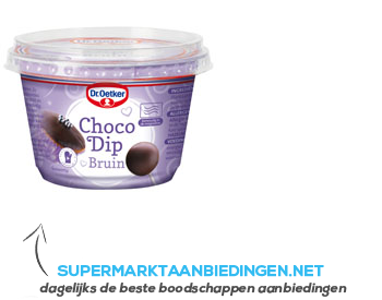 Dr. Oetker Choco dip bruin aanbieding