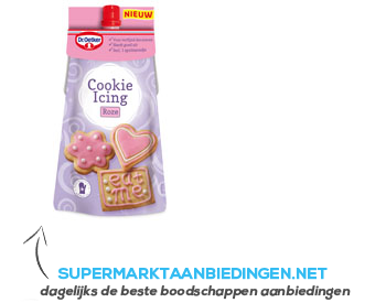 Dr. Oetker Cookie icing roze aanbieding