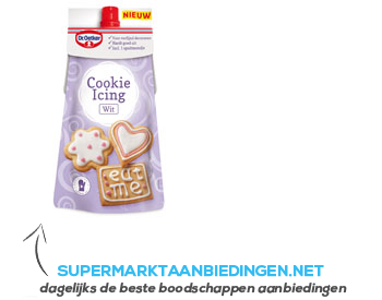 Dr. Oetker Cookie icing wit aanbieding