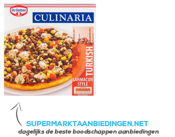 Dr. Oetker Culinaria Turkish lahmacun style aanbieding