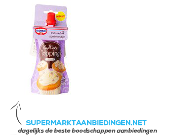 Dr. Oetker Cupcake topping wit aanbieding