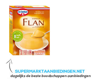 Dr. Oetker Flan vanille aanbieding