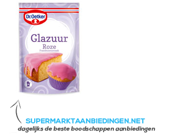 Dr. Oetker Glazuur roze aanbieding