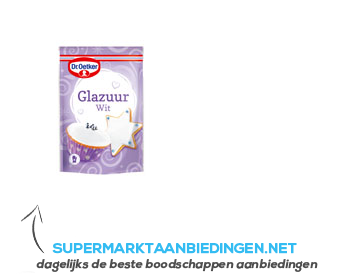 Dr. Oetker Glazuur wit aanbieding