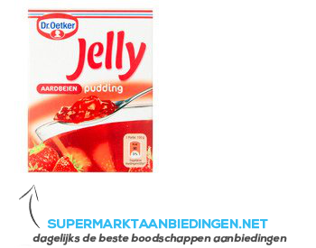 Dr. Oetker Jelly pudding aardbeien aanbieding