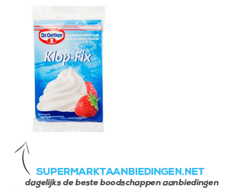 Dr. Oetker Klop-fix aanbieding